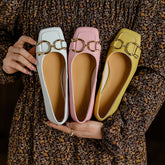 Danna Low Heeled Ballet Flats with Metal NEW GEW